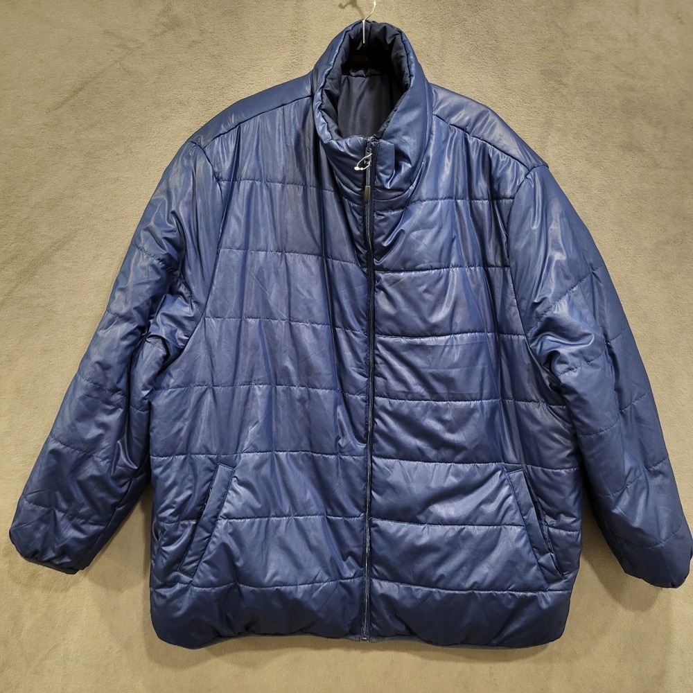 Reversible Puffer Winter Coat Jacket Men's Size 3XL Pockets Warm Winter‎ Casual